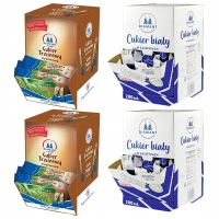 Zestaw cukru w saszetkach - Cukier biały i trzcinowy