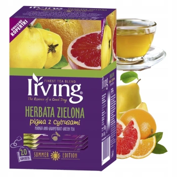 Pigwa cytrusy Irving herbata zielona 20 kopert