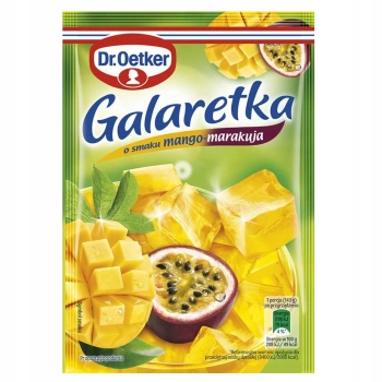Dr.Oetker Galaretka o smaku Mango - Marakuja 72 g