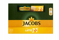 JACOBS LATTE 3W1 20 SZTUK KAWA ROZPUSZCZALNA