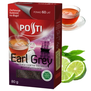 Earl Grey herbata czarna liściasta Posti 80g