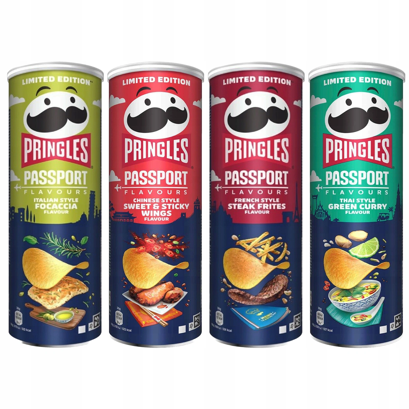 Zestaw Pringles chipsy mix smaków 4x165 g