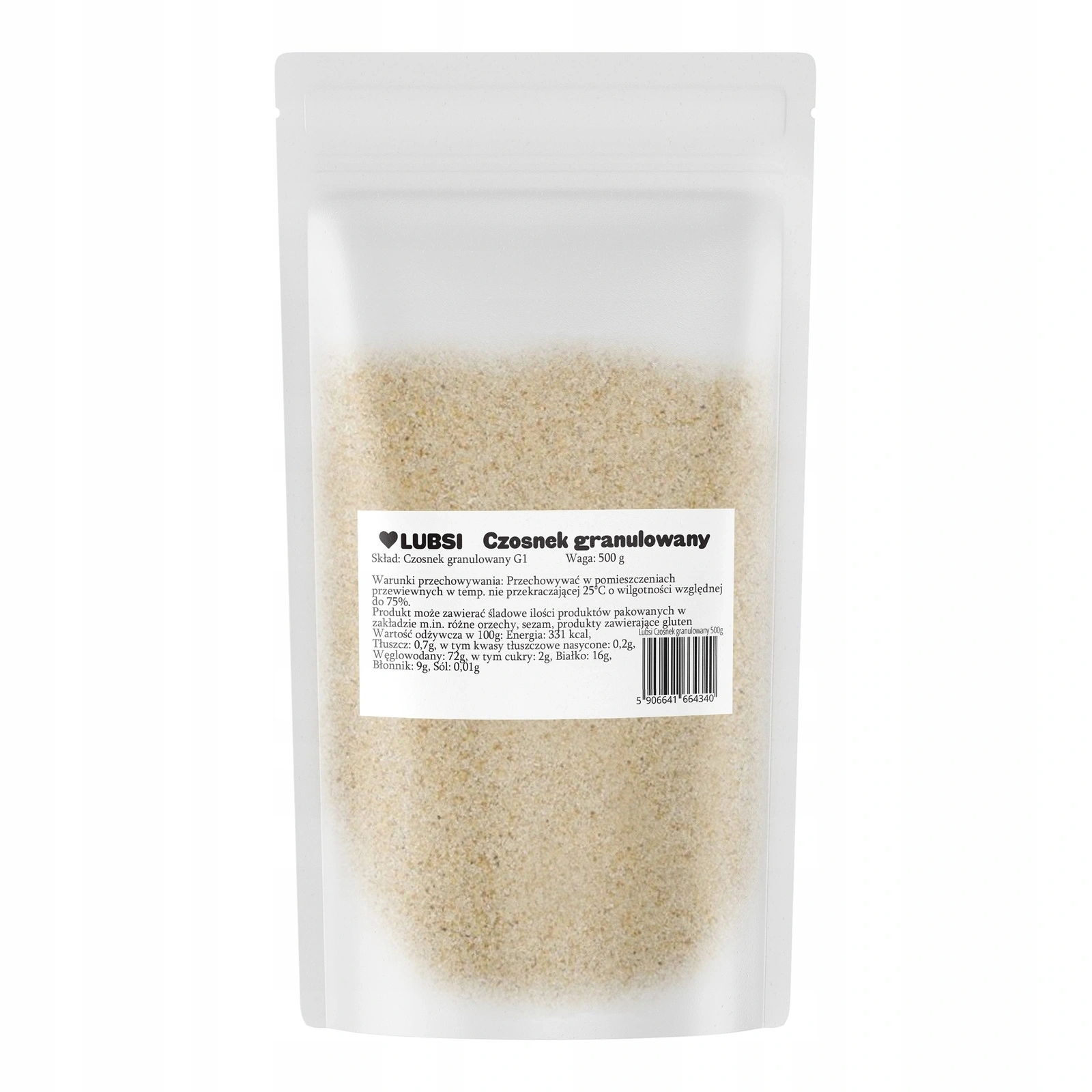 Lubsi Czosnek granulowany przyprawa 500g