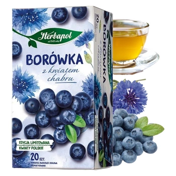 Borówka kwiat chabru Herbapol herbata 20 torebek