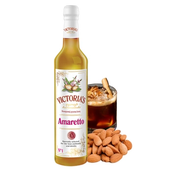 Victoria's syrop barmański Amaretto do kawy drinków i deserów 490 ml