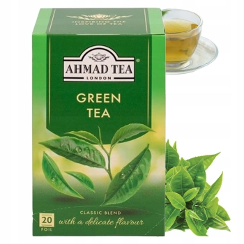 Tytuł Ahmad Tea Green Tea herbata zielona 20 kopert