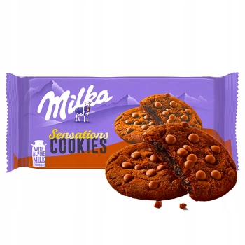 Milka Sensations Cookies ciastka kakaowe z miękkim środkiem 156 g
