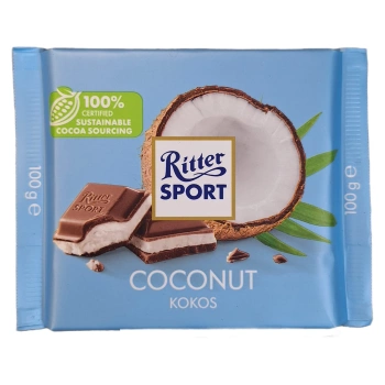 Ritter Sport Kokos czekolada mleczna nadziewana kremem kokosowym 100g