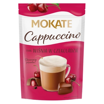Kawa Mokate cappuccino wiśnie w czekoladzie 110g