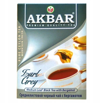 Akbar herbata czarna Earl Grey liściasta 100 g