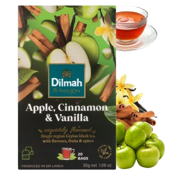Dilmah Apple & Cinnamon with Vanilla herbata czarna aromatyzowana 20 torebek
