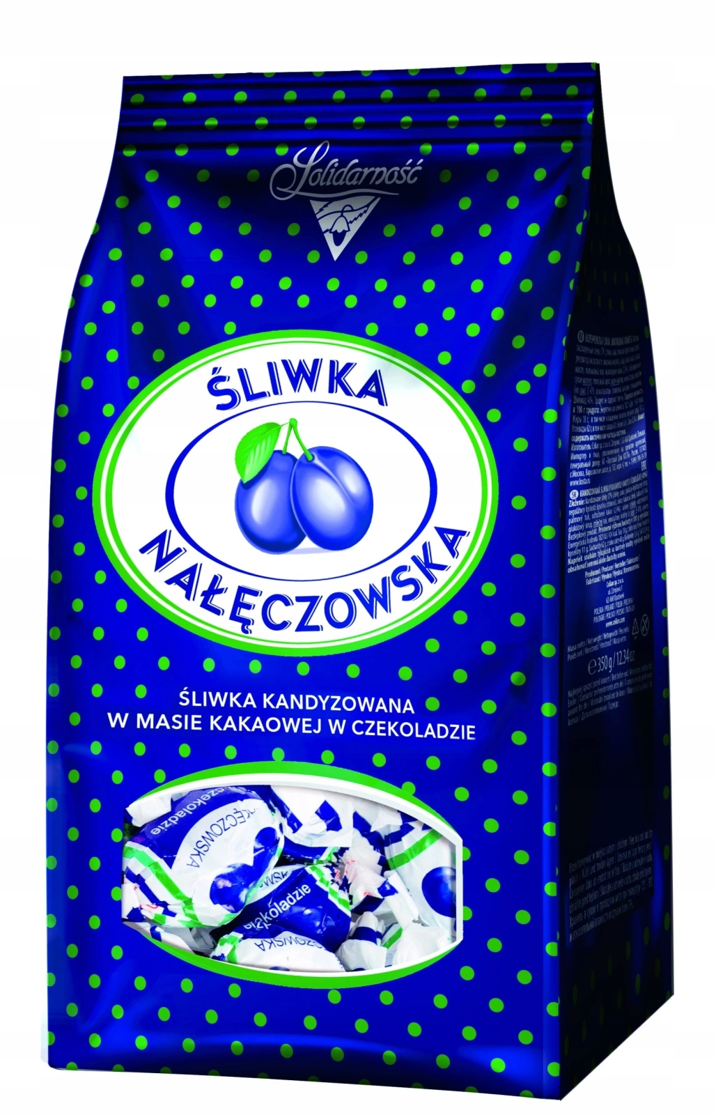 Solidarność Śliwka nałęczowska w czekoladzie 350 g