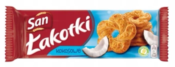 Łakotki ciastka kokosowe San 168 g
