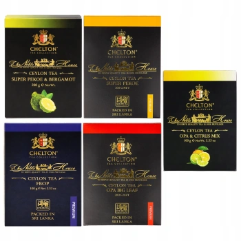 Zestaw herbat czarnych Chelton (5x100 g)