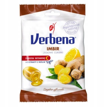Imbir cukierki ziołowe Verbena 60 g