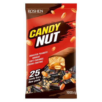 Roshen candy nut cukierki z orzeszkami i karmelem batonik 1 kg