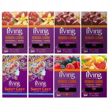 Zestaw herbat czarnych Irving 160(8x20) kopert