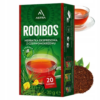 Astra Rooibos herbata z czerwonokrzewu 20 torebek