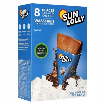 Cola lody do zamrożenia Sun Lolly 8 sztuk 520g