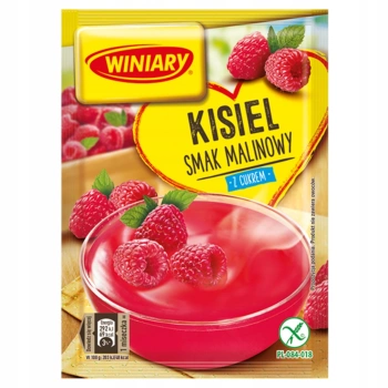 Winiary Kisiel z cukrem smak malinowy 77 g