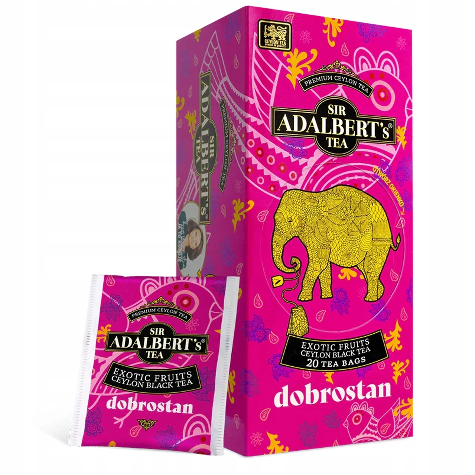Adalbert's Exotic Fruits herbata czarna Dobrostan 20 saszetek