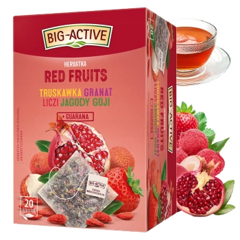 Big-Active herbata owocowa czerwone owoce 20 kopert
