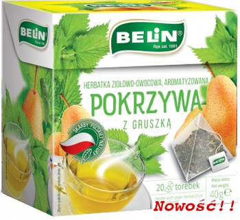 BELIN HERBATA ZIOŁOWA POKRZYWA GRUSZKA 20T