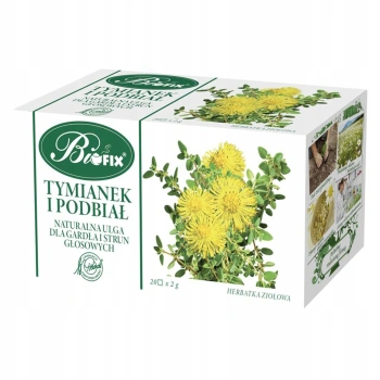 Bifix Tymianek i Podbiał herbata ziołowa 20 saszetek