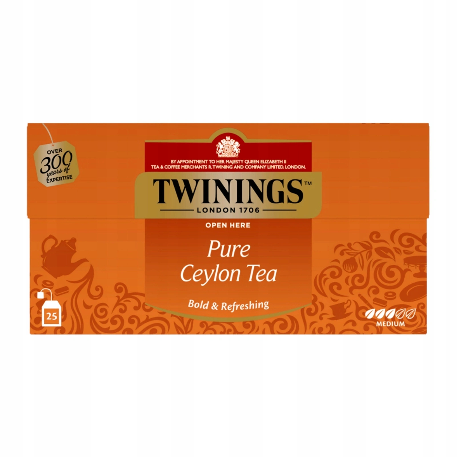 Twinings Pure Ceylon herbata czarna 25 torebek