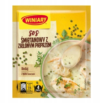 Winiary sos śmietanowy z zielonym pieprzem 30 g