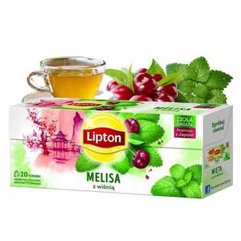 Lipton herbata ziołowa Melisa z wiśnią 20 torebek