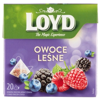 Owoce leśne herbata owocowa Loyd 20 torebek