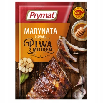 Prymat do mięsa Marynata o smaku piwa z miodem 20g