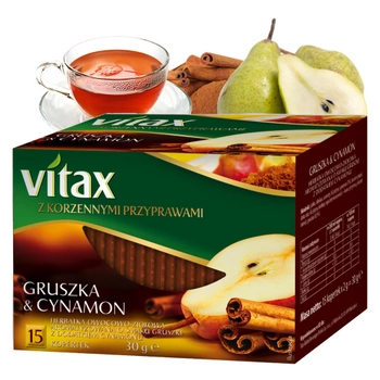 Gruszka cynamon Vitax herbata 15 kopertek