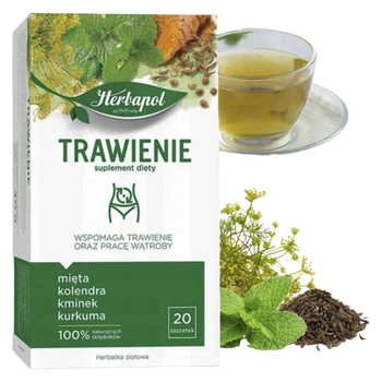 Ziołowa herbata na trawienie Herbapol 20 saszetek