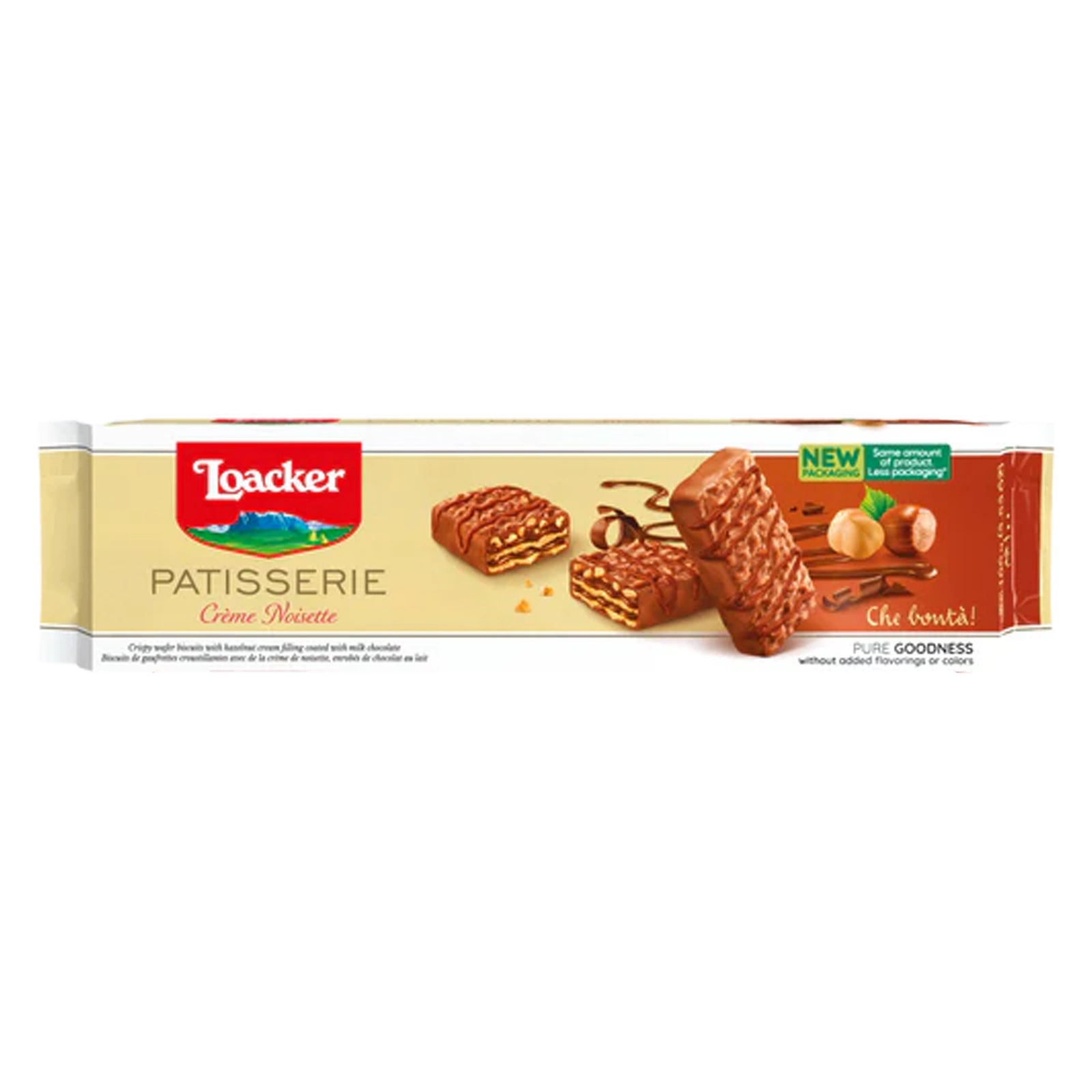 Ciasta wafelki z czekoladą Loacker orzechowe 100g