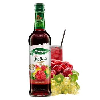 Malina i kwiat lipy syrop Herbapol 420 ml