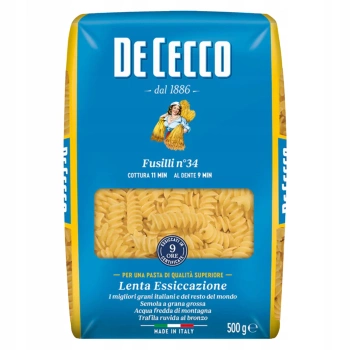 Makaron świderki De Cecco Fusilli No.34 500 g