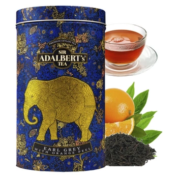 Czarna herbata Earl Grey Adalbert's puszka with orange peel puszka 110g