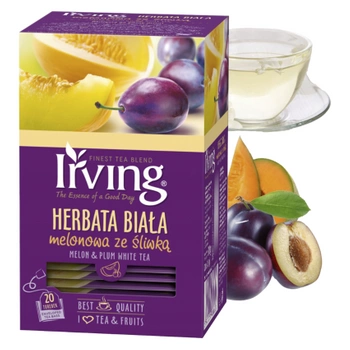 Melon i śliwka Irving herbata biała 20 torebek