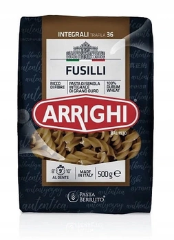 Arrighi makaron świderki Fusili pełne ziarno 500 g