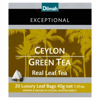 Dilmah Ceylon Green Tea Real Leaf Tea herbata zielona 20 torebek