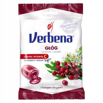 Głóg cukierki ziołowe Verbena 60g