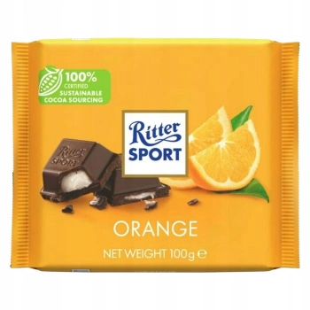 Ritter Sport Orange czekolada deserowa z pomarańczowym nadzieniem 100g