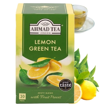 Ahmad Tea Green Tea Lemon herbata zielona cytrynowa 20 torebek