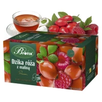 Dzika róża z maliną