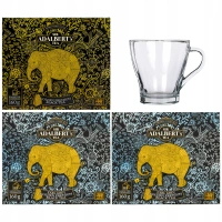 2x Earl Grey 1x Golden Premium + szklanka