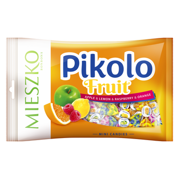 MIESZKO PIKOLO FRUIT cukierki owocowe mini LANDRYNKI 4 smaki 1KG