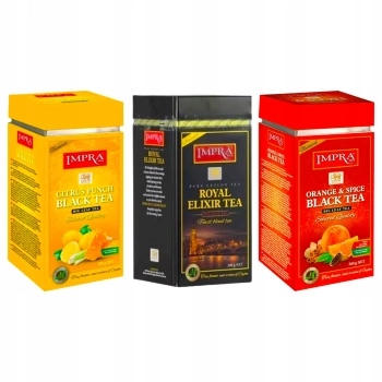 Impra Zestaw 3 herbat czarnych mix smaków 600 g