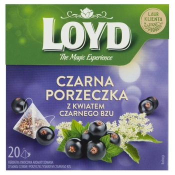 Czarna porzeczka Kwiat czarnego bzu Loyd 20 torebek
